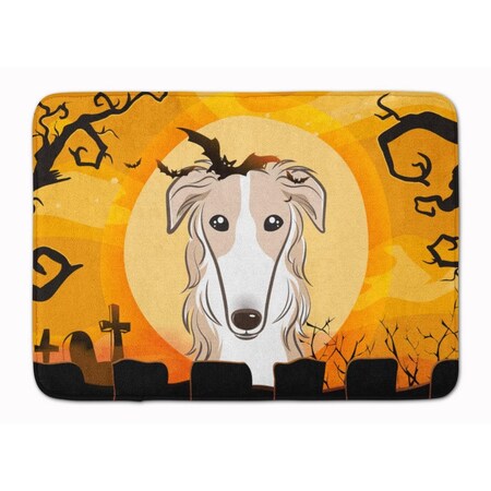 Carolines Treasures Halloween Borzoi Machine Washable Memory Foam Mat BB1786RUG
